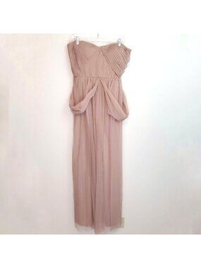 Birdy Grey Christina Convertible tulle bridesmaid dress in Sandy Taupe